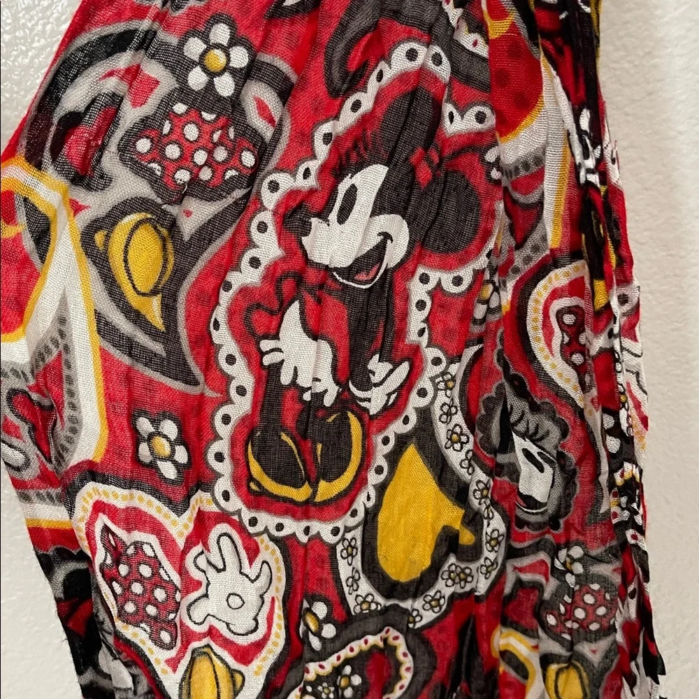 Disneyland Disney Parks Minnie Mouse paisley print sheer scarf rayon